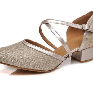 Brand New Gold Ballroom Dance Shoes Size 9